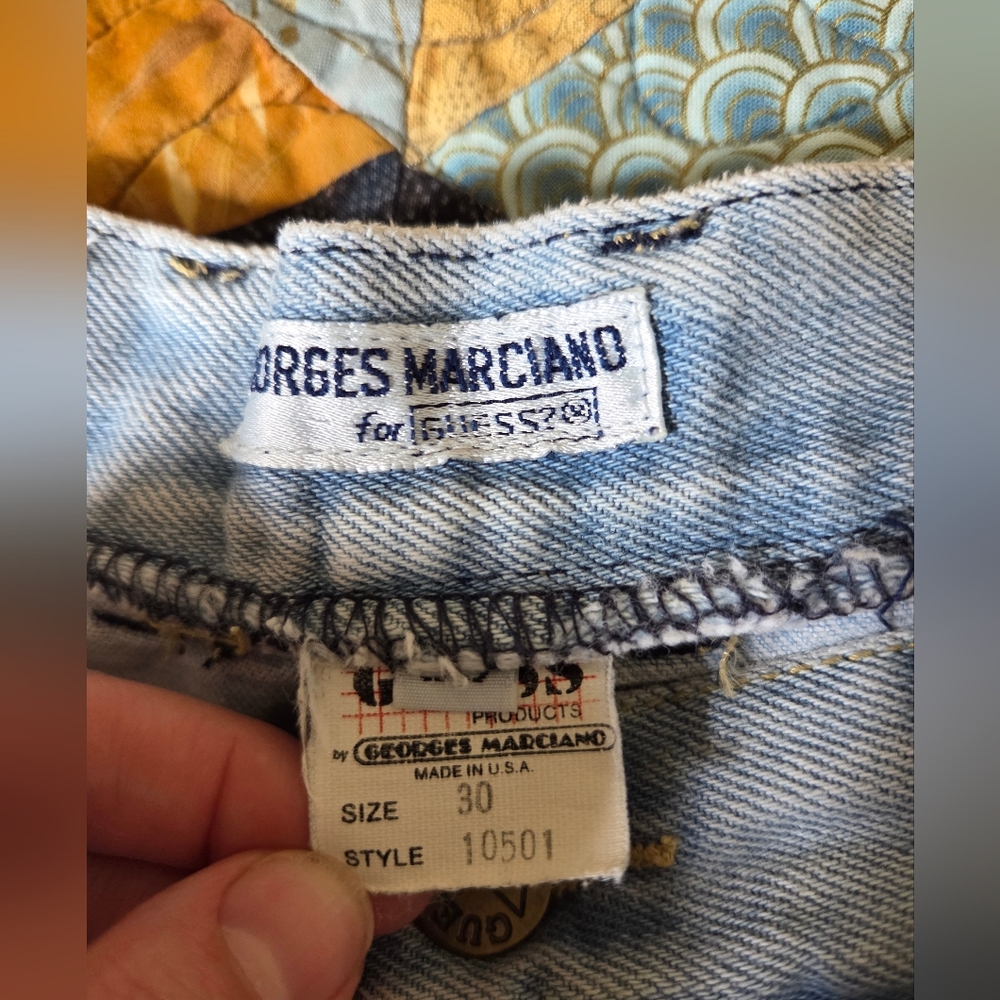 Vintage GUESS Denim Skirt Size 30 - Picture 3 of 8